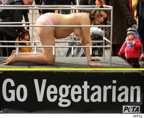 Traumatizing children into being vegetarians is all in a day's work for Peta